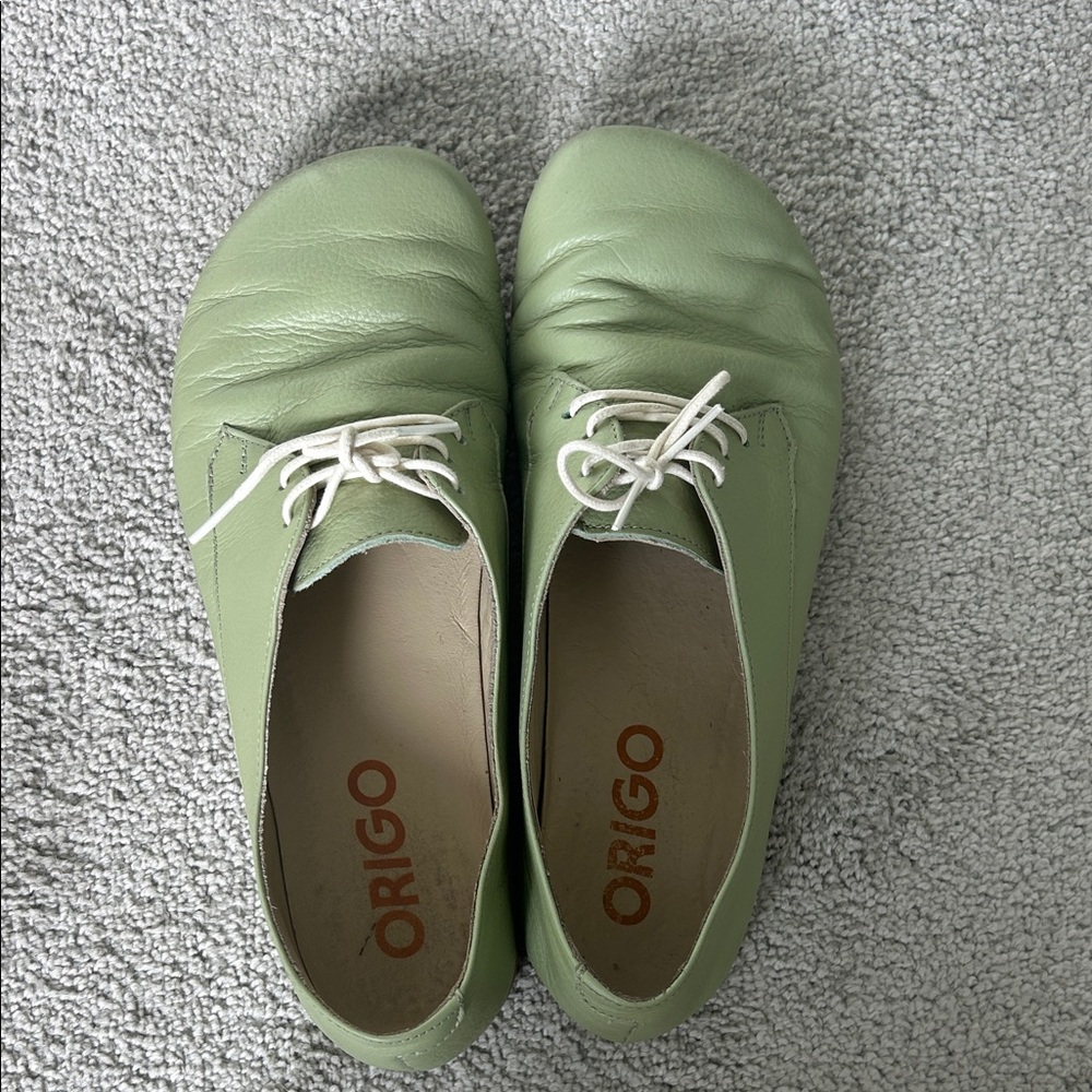 Women's Matcha Barefoot Origo Leather Shoes
